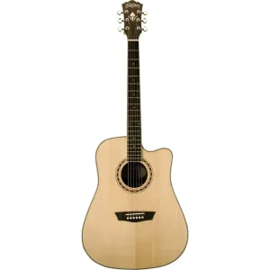 Washburn WD20SCE Semi-Acoustic Guitar - Natural (Discontinued)
