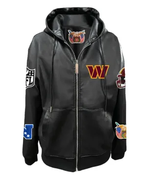 Washington Commanders Lightweight Vegan Zip-up Hooded Jacket