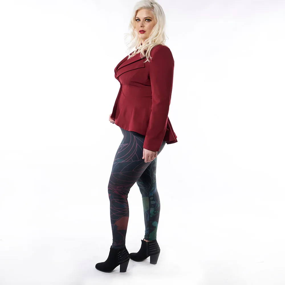 Wearable Art Leggings : Araña
