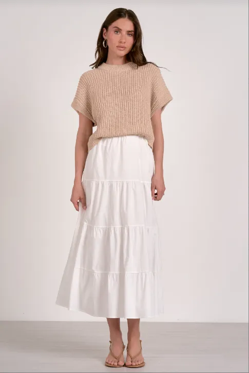 White Beige Dress
