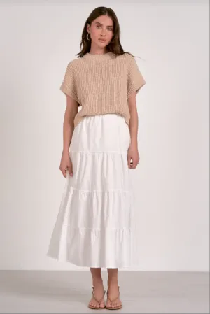 White Beige Dress