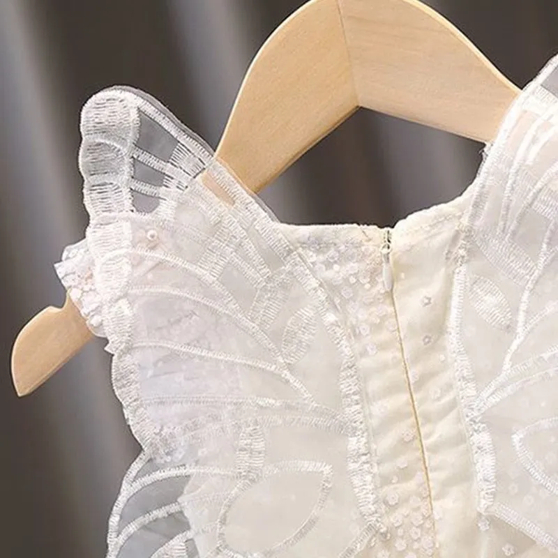 White Butterfly Dress