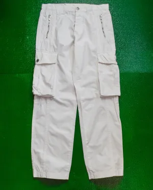 White Panelled Cargo Pants (28~30)