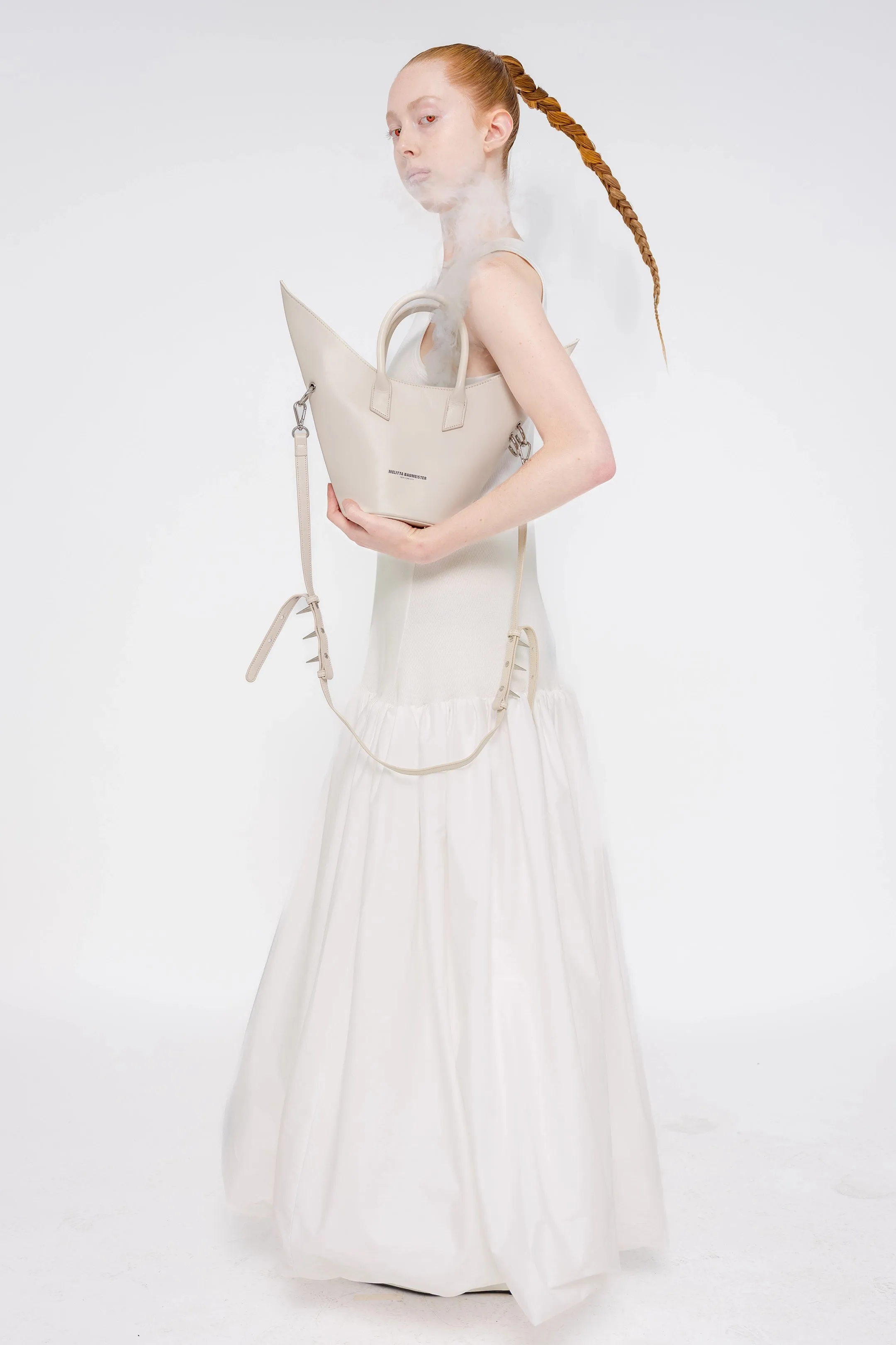WHITE PUFFLE TANK DRESS