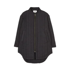 Winter Black Quilted - Oversized Jacket- Adults