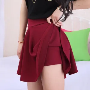 Woman Shorts Skirt Fashion High Waist Office Lady Skirts Female Elastic Mini Skirt Women Skirt SK004