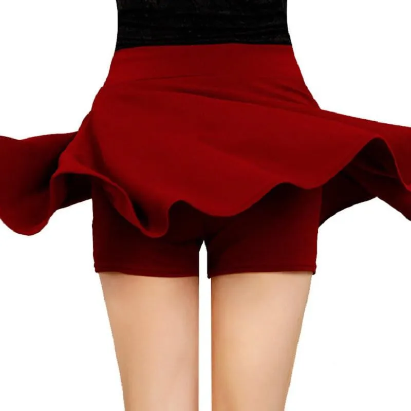 Woman Shorts Skirt Fashion High Waist Office Lady Skirts Female Elastic Mini Skirt Women Skirt SK004