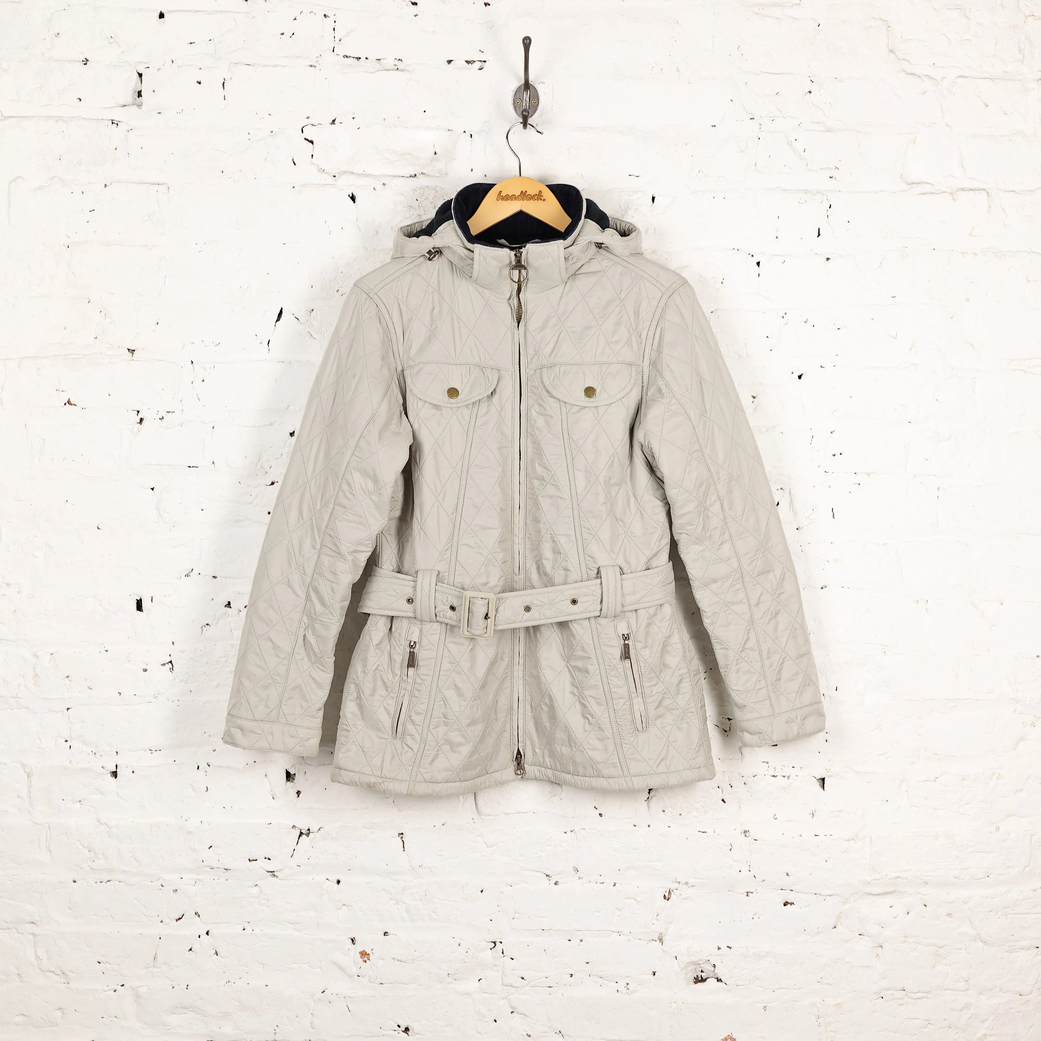 Women's Barbour Grace Polarquilt Jacket - White - Women's M