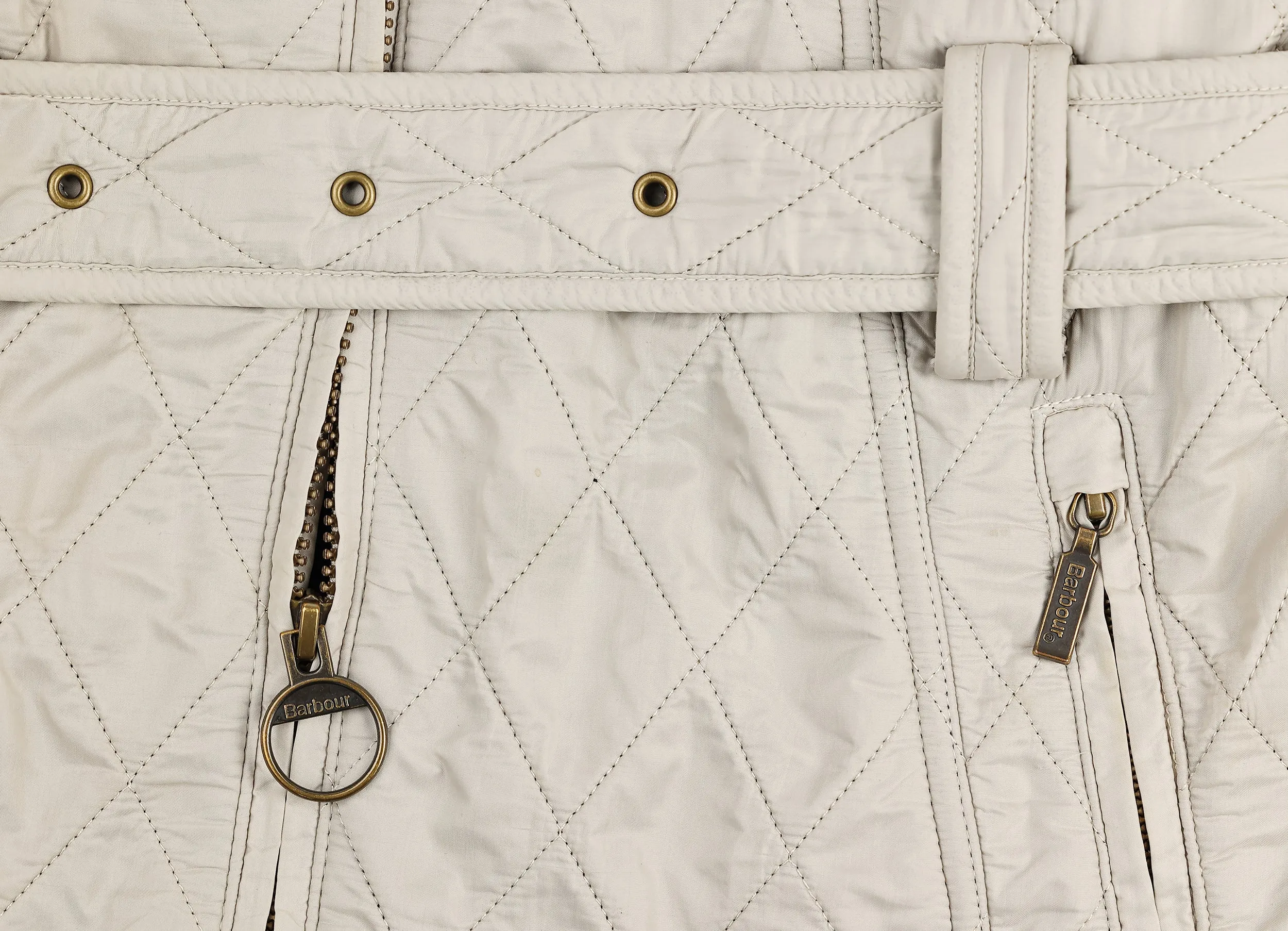 Women's Barbour Grace Polarquilt Jacket - White - Women's M