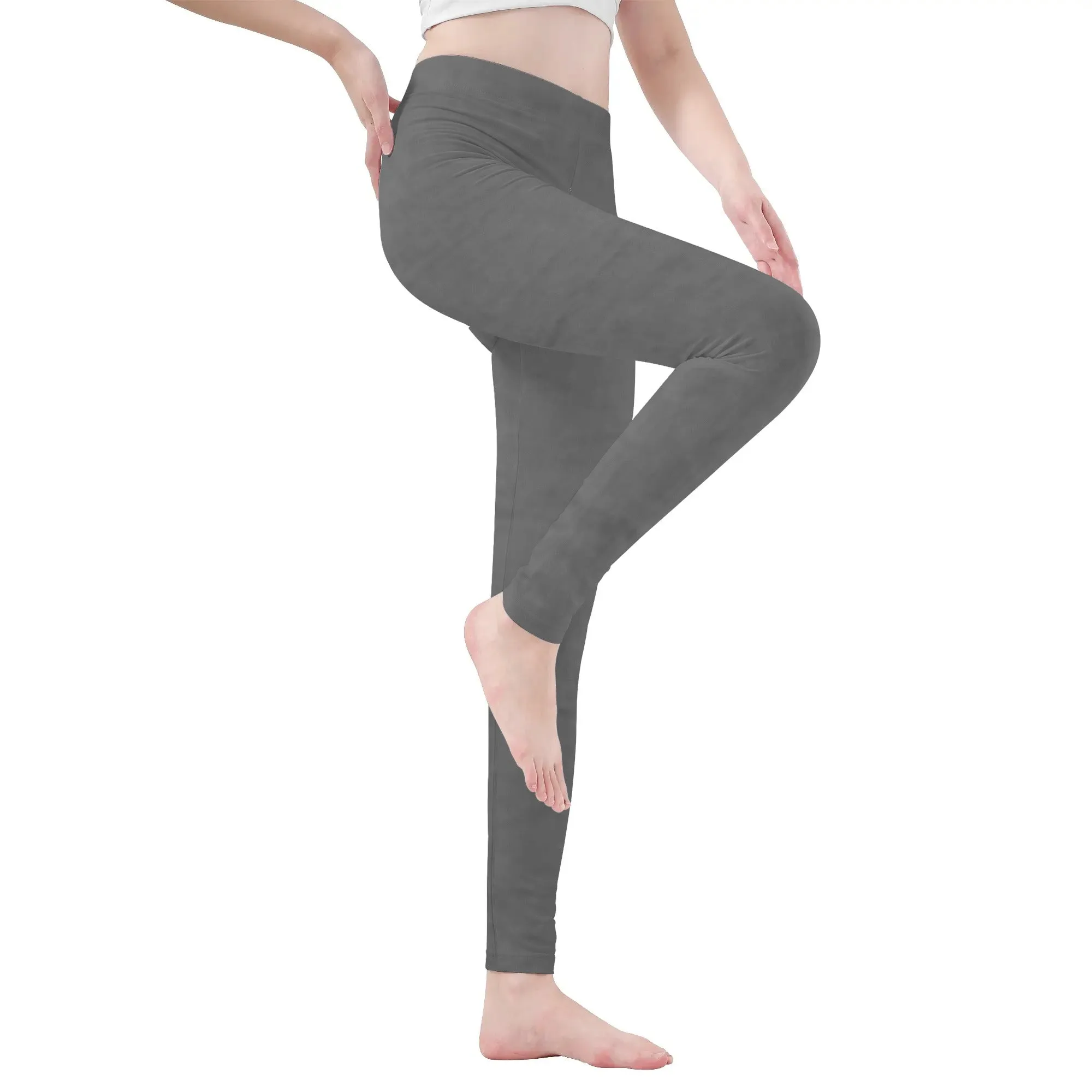 Women's Heather Gray Soft Leggings