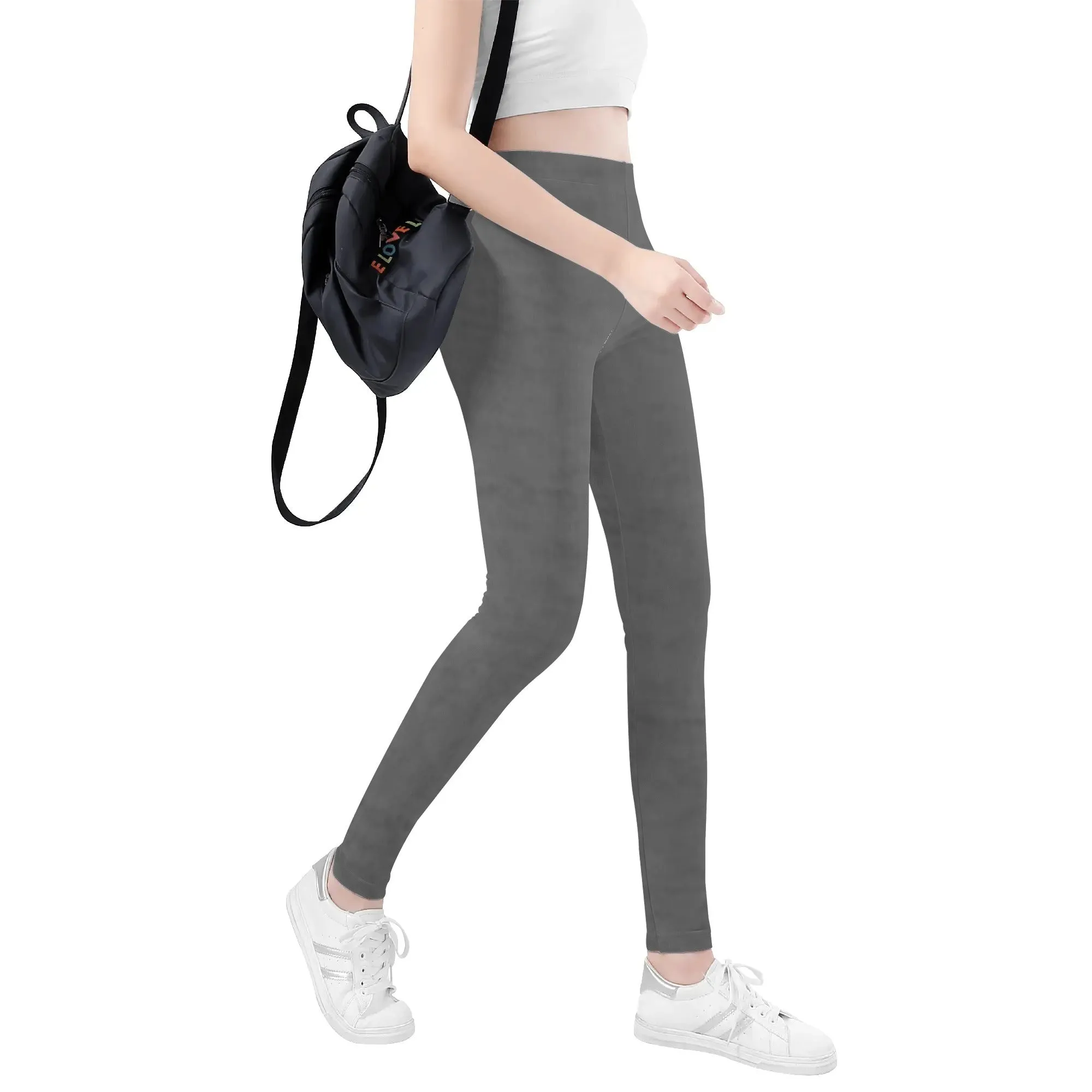 Women's Heather Gray Soft Leggings