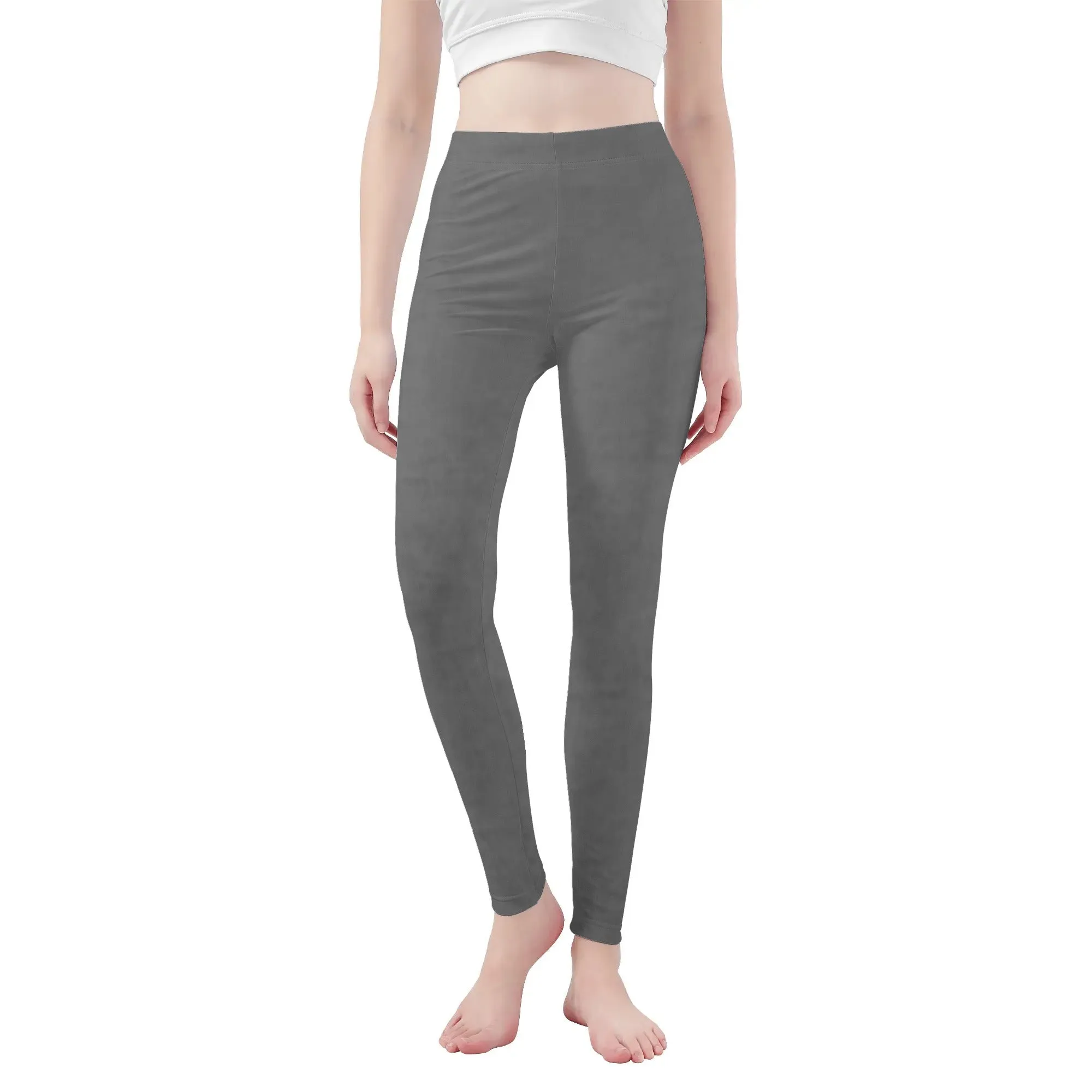 Women's Heather Gray Soft Leggings