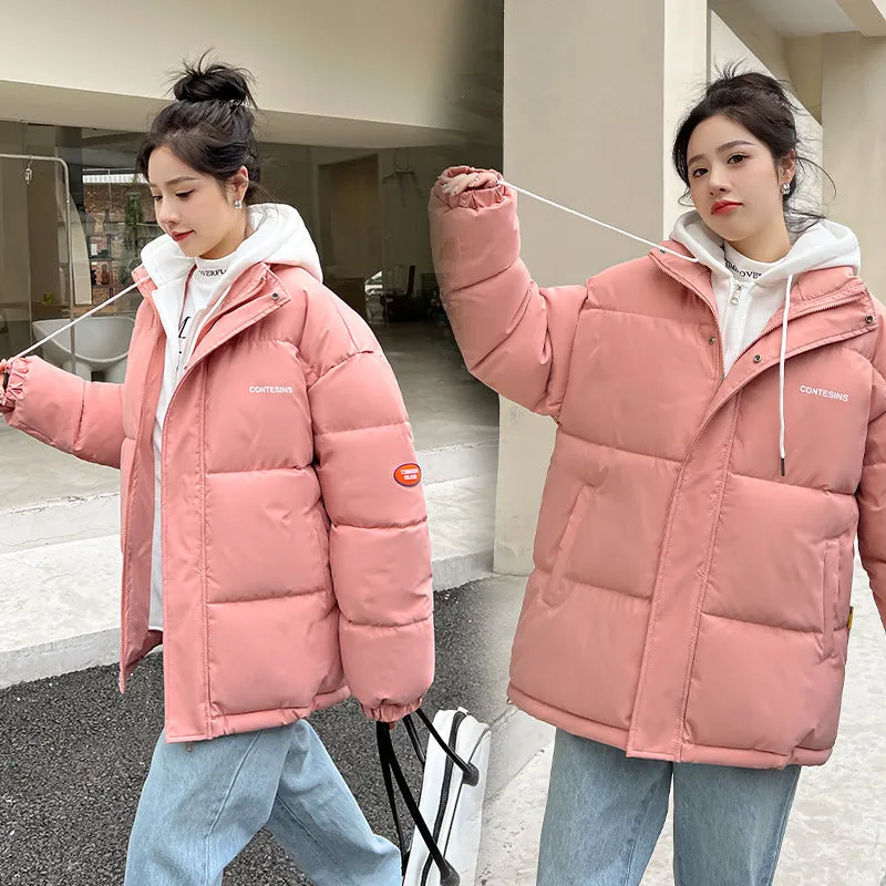 Women's Relaxed-Fit Faux Two-Piece Puffer Jacket for Everyday Use