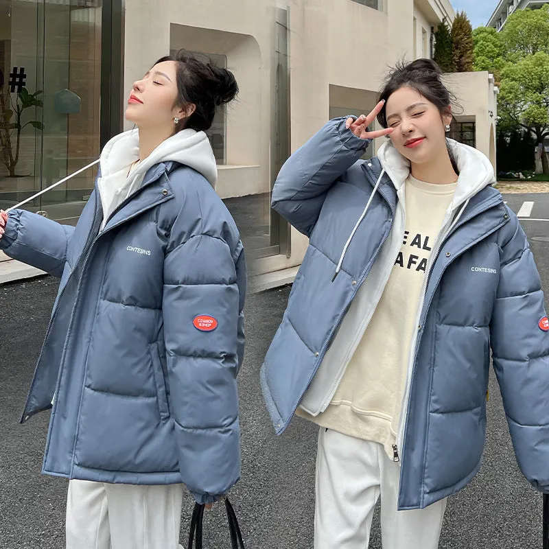 Women's Relaxed-Fit Faux Two-Piece Puffer Jacket for Everyday Use