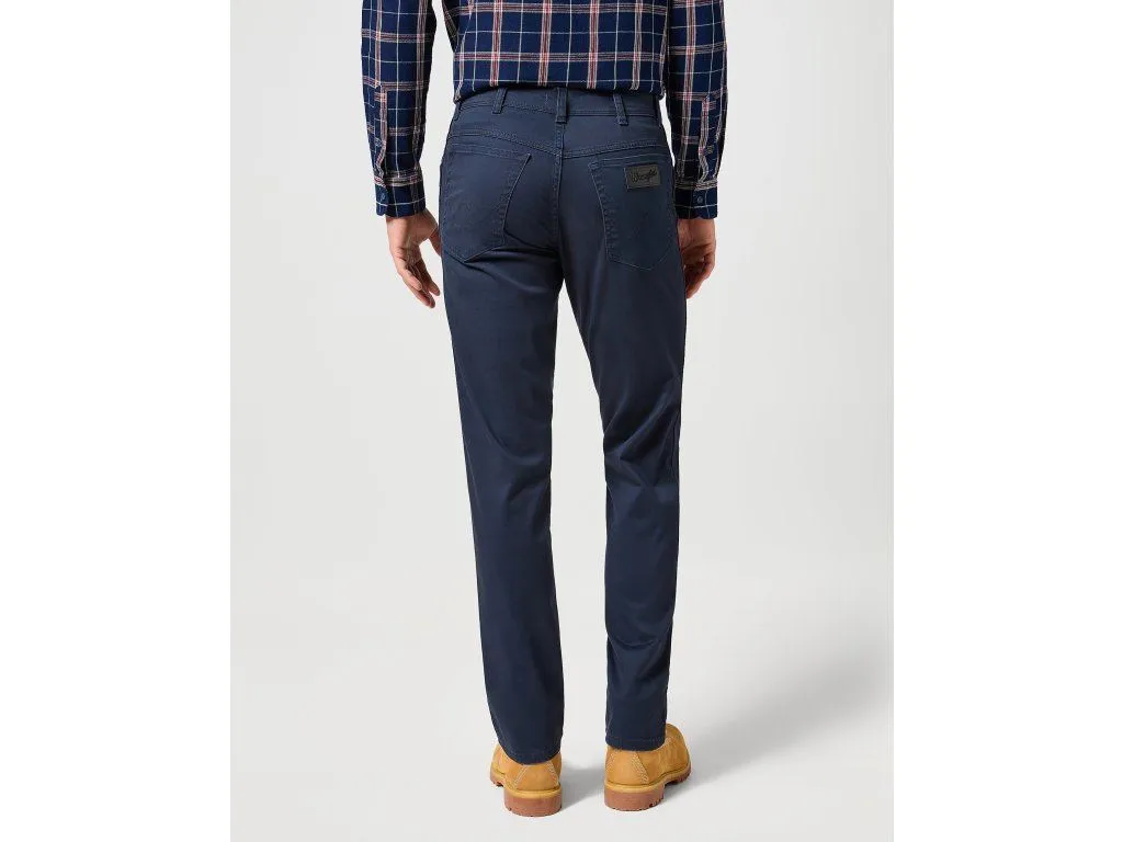 Wrangler Texas Stretch Trouser Chino for Men 112356791 in Dark Navy, Waist 38-44
