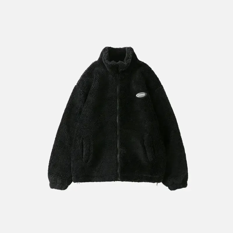 Y2K Jackets in Plush Fleece Design for Cozy Winter Style