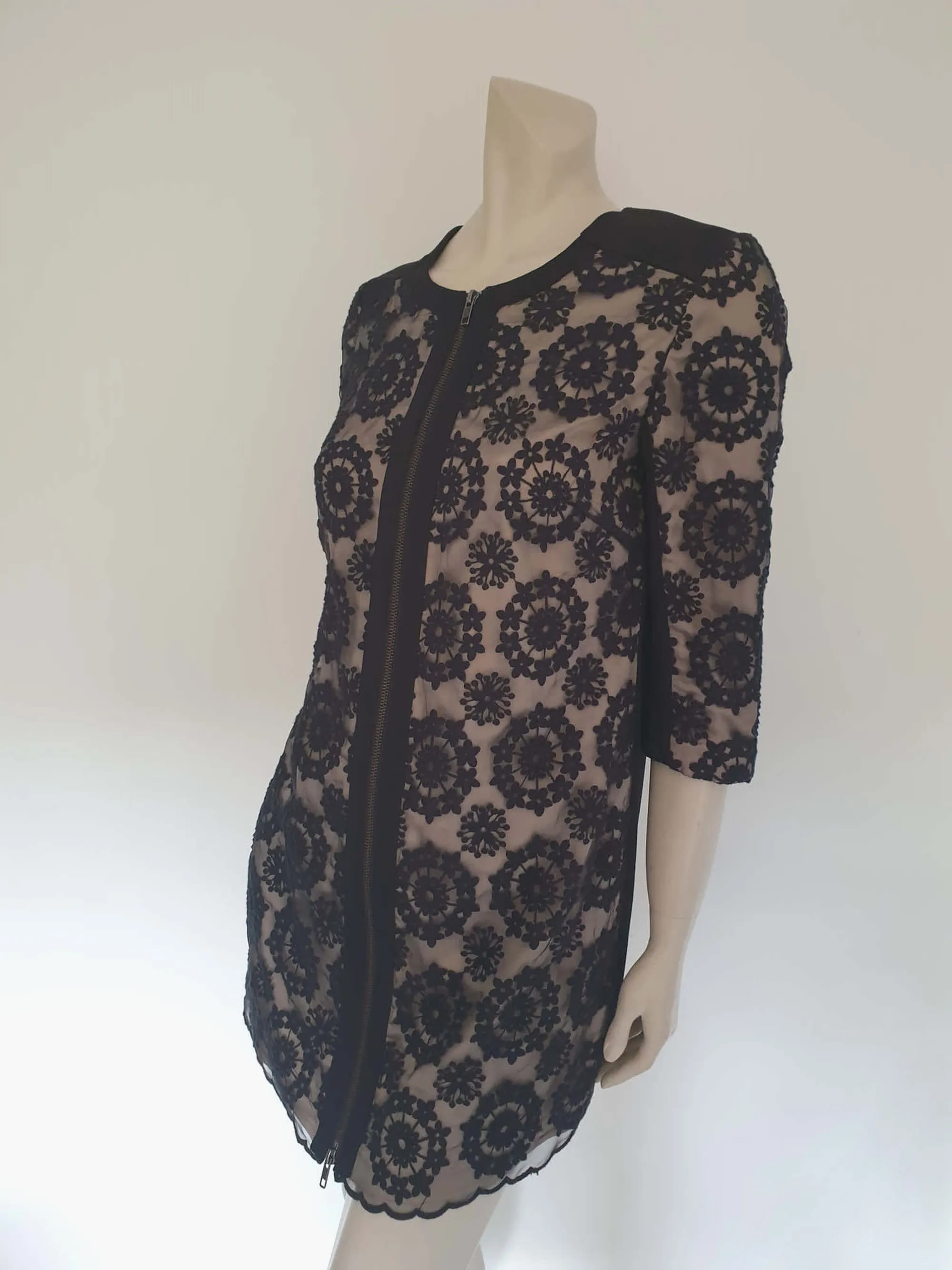 Zip Front Mini Dress by Scooter - S