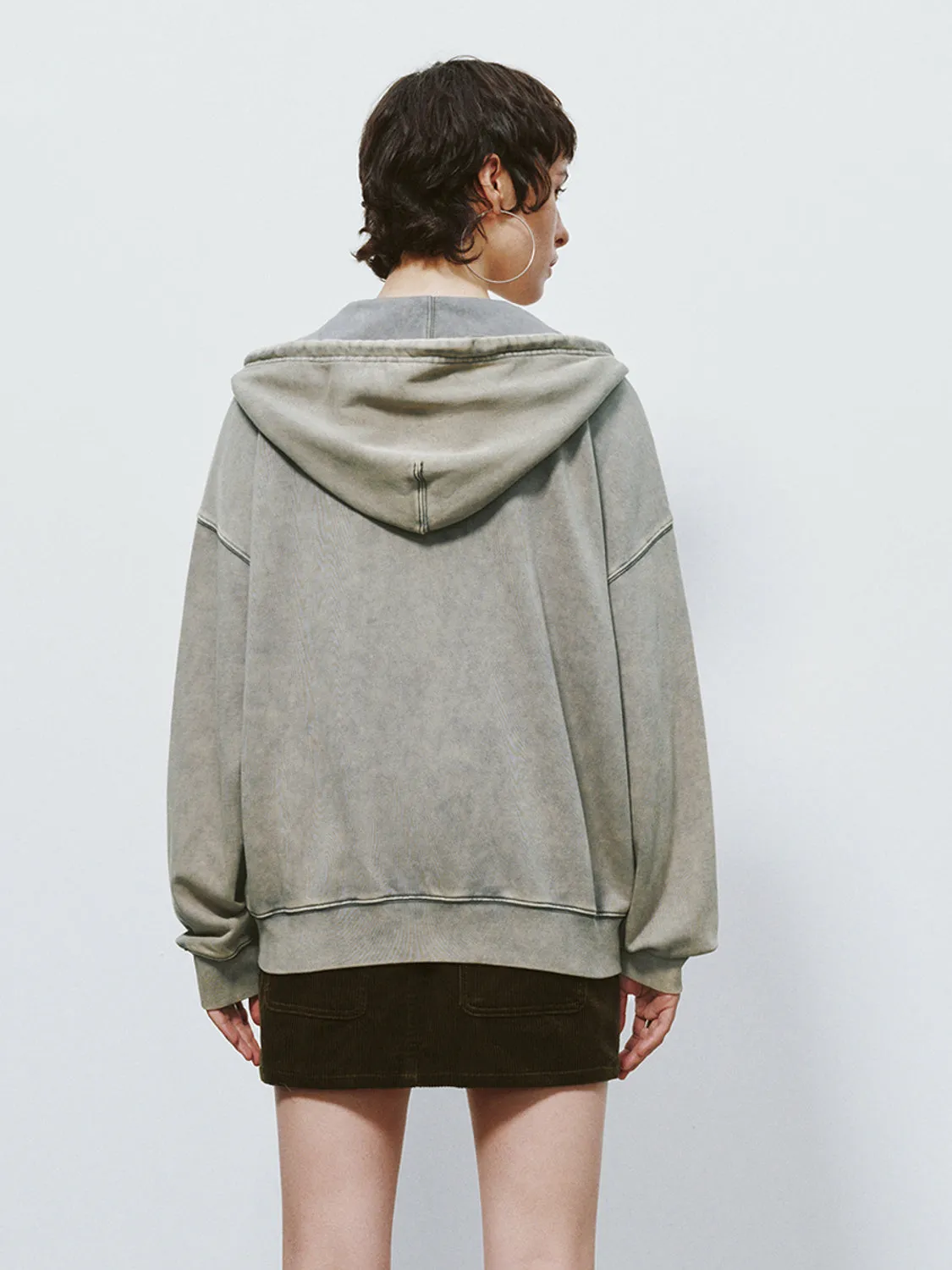 Zip Up Front Hoodie Jackets