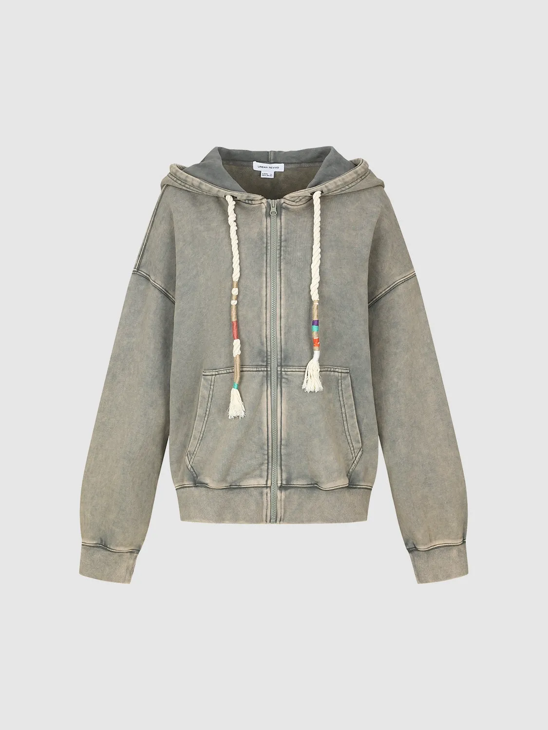 Zip Up Front Hoodie Jackets