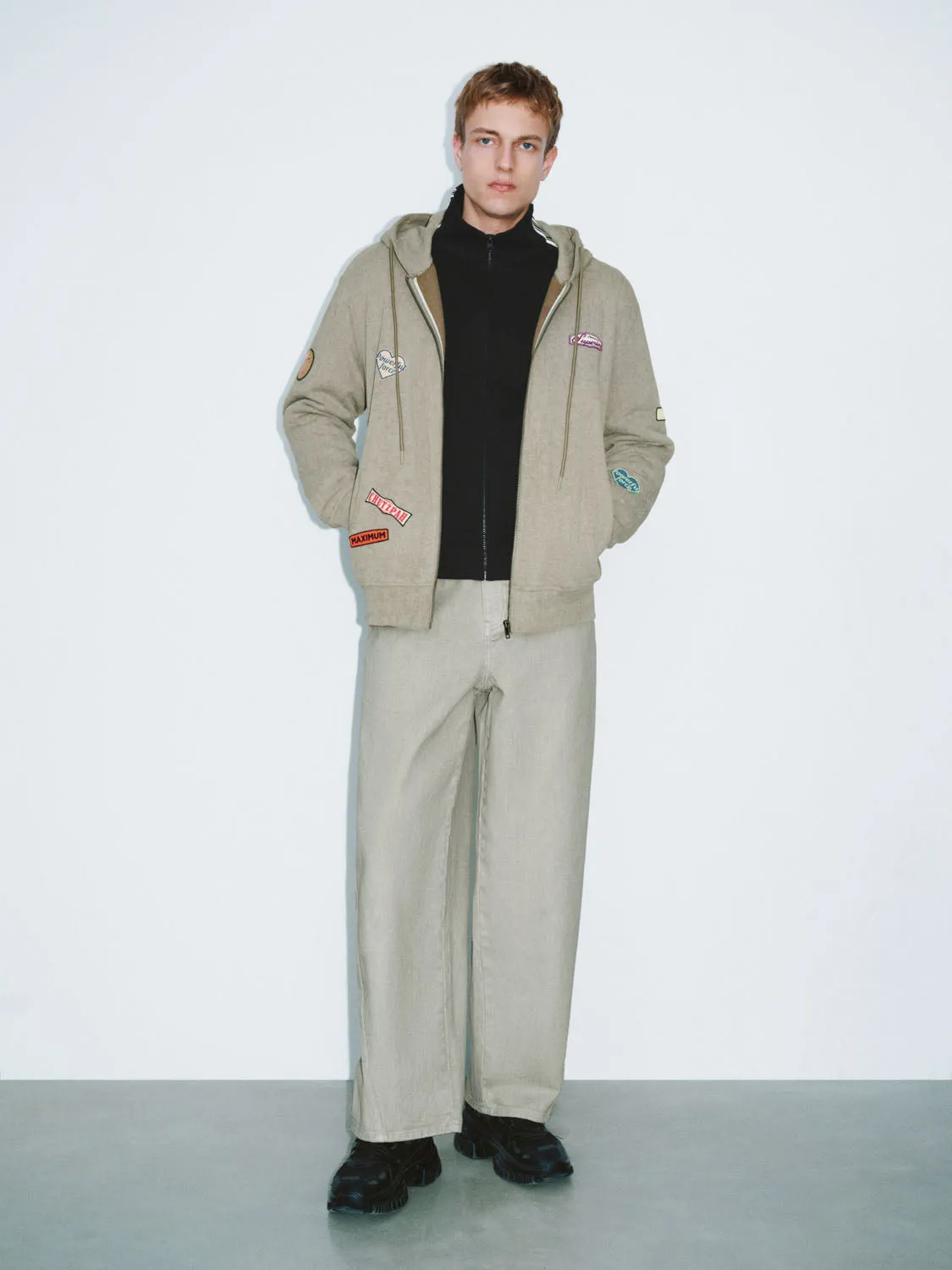 Zip Up Front Hoodie Jackets