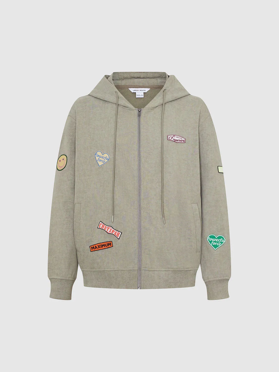 Zip Up Front Hoodie Jackets