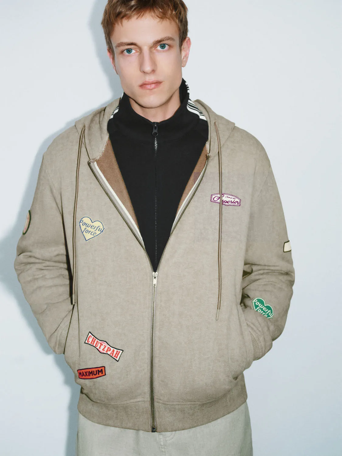 Zip Up Front Hoodie Jackets