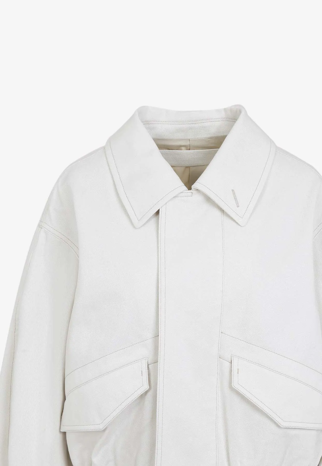 Zip-Up Short Overshirt