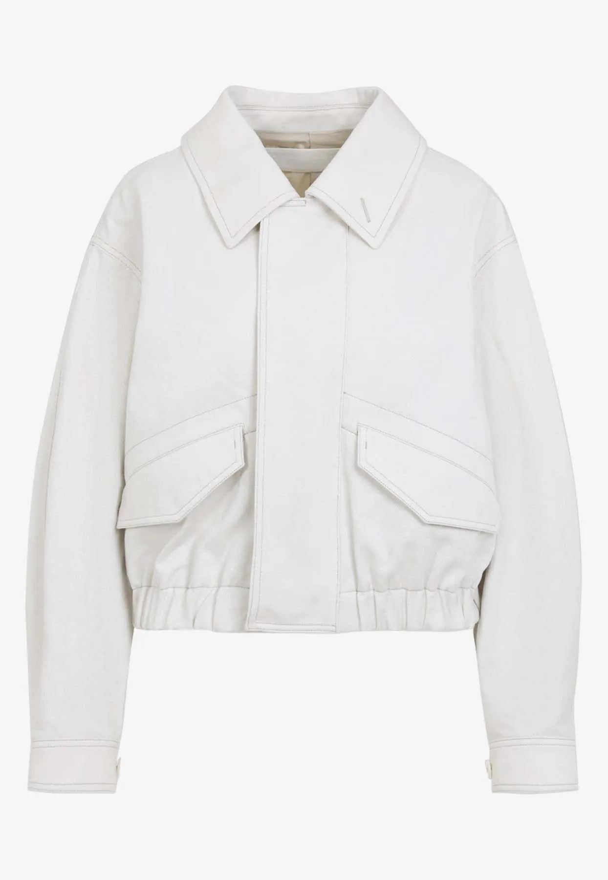 Zip-Up Short Overshirt