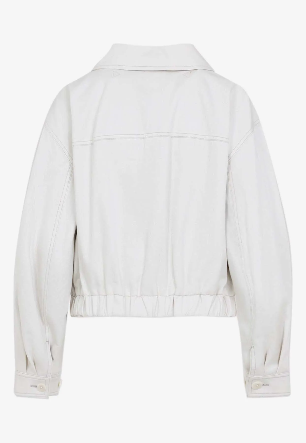 Zip-Up Short Overshirt