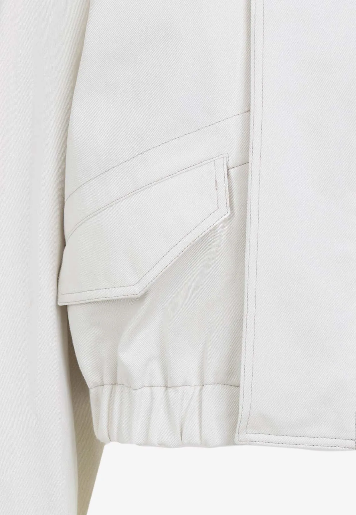 Zip-Up Short Overshirt